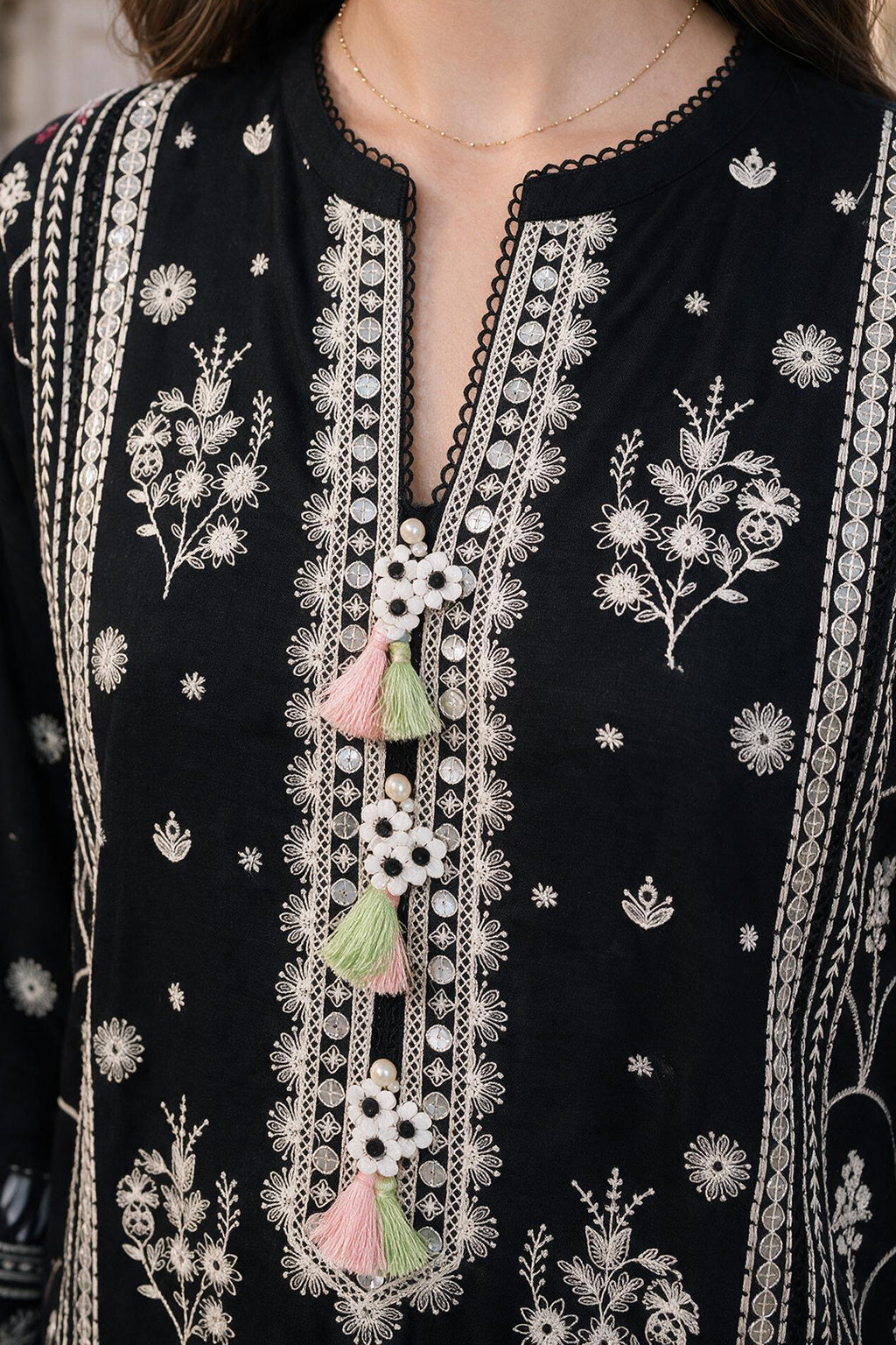 Embroidered Shirt Shalwar Dupatta - 4124