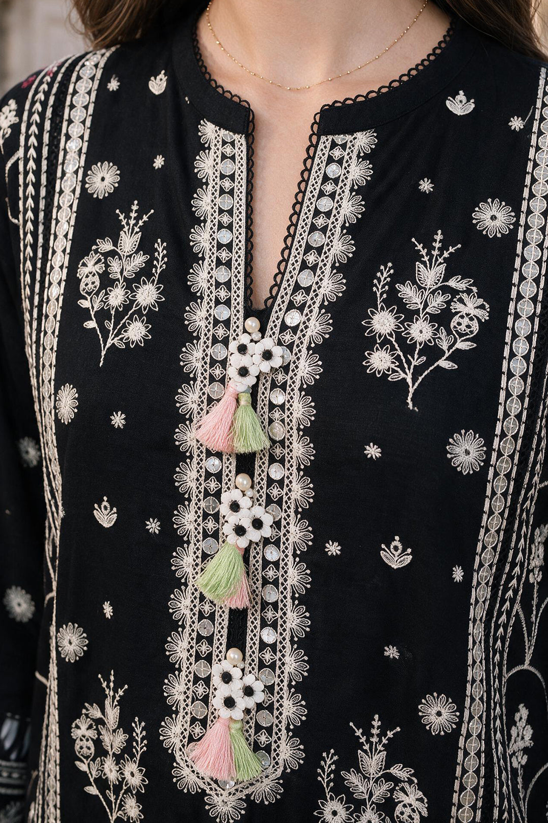 Embroidered Shirt Shalwar Dupatta - 4124