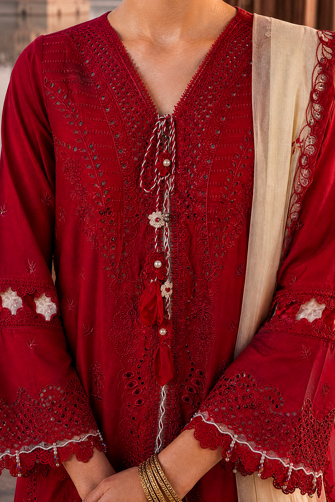 Embroidered Shirt Shalwar Dupatta - 4125