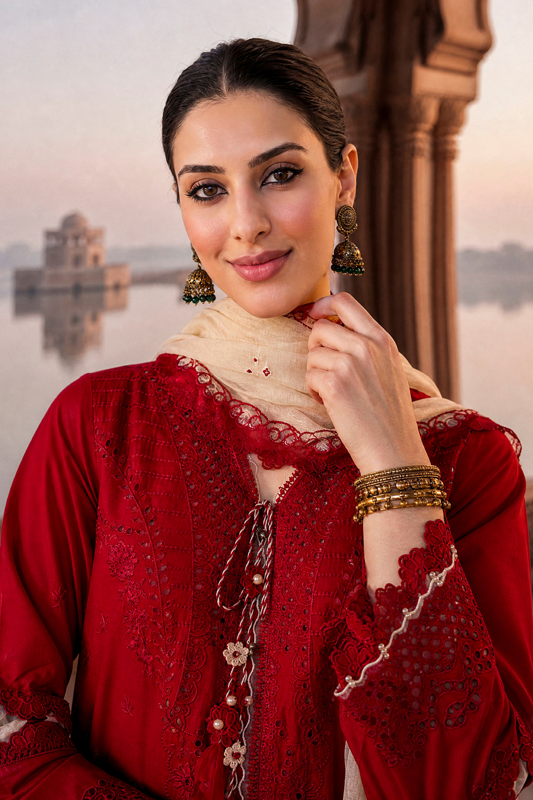 Embroidered Shirt Shalwar Dupatta - 4125