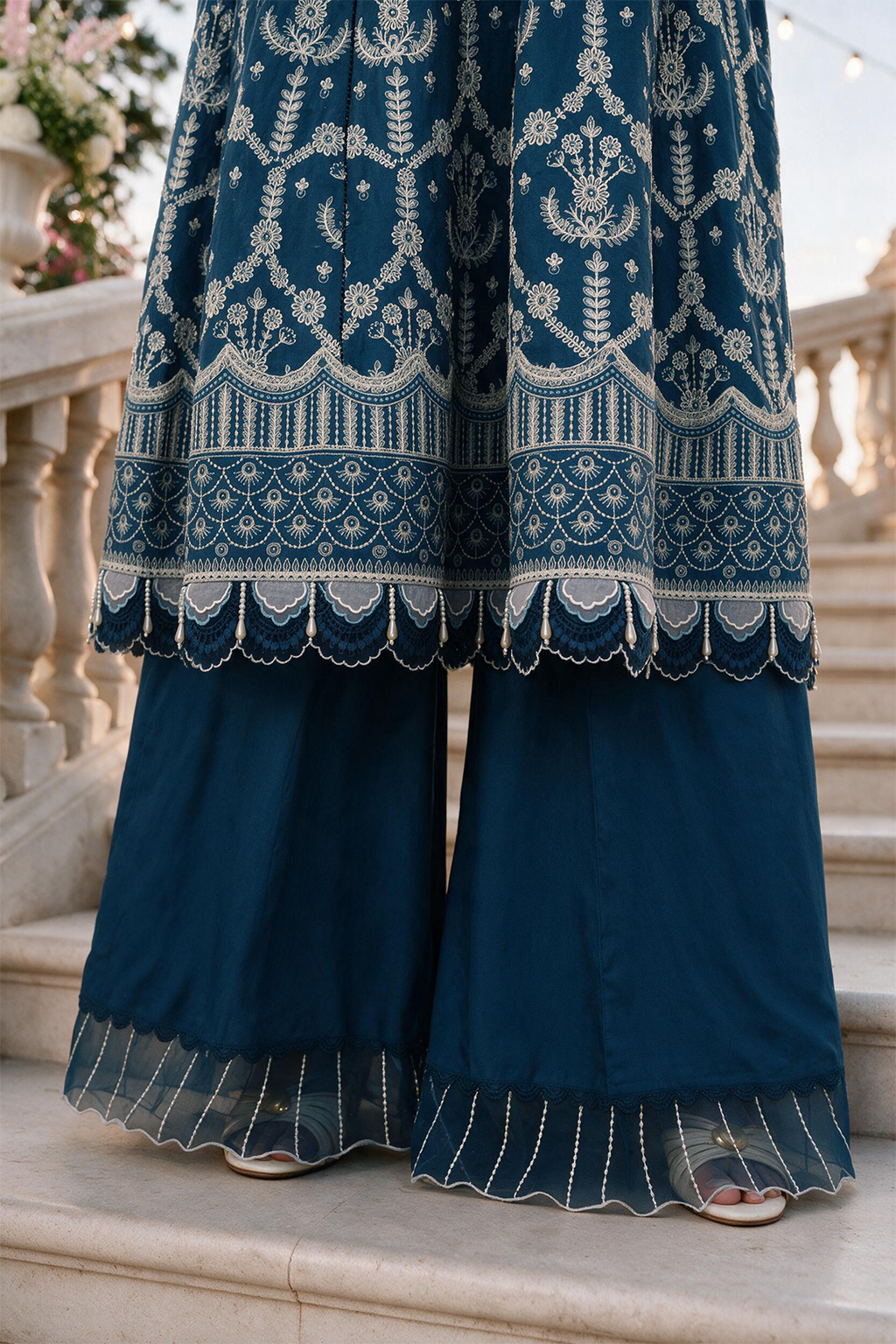 Embroidered Shirt Shalwar Dupatta - 4126