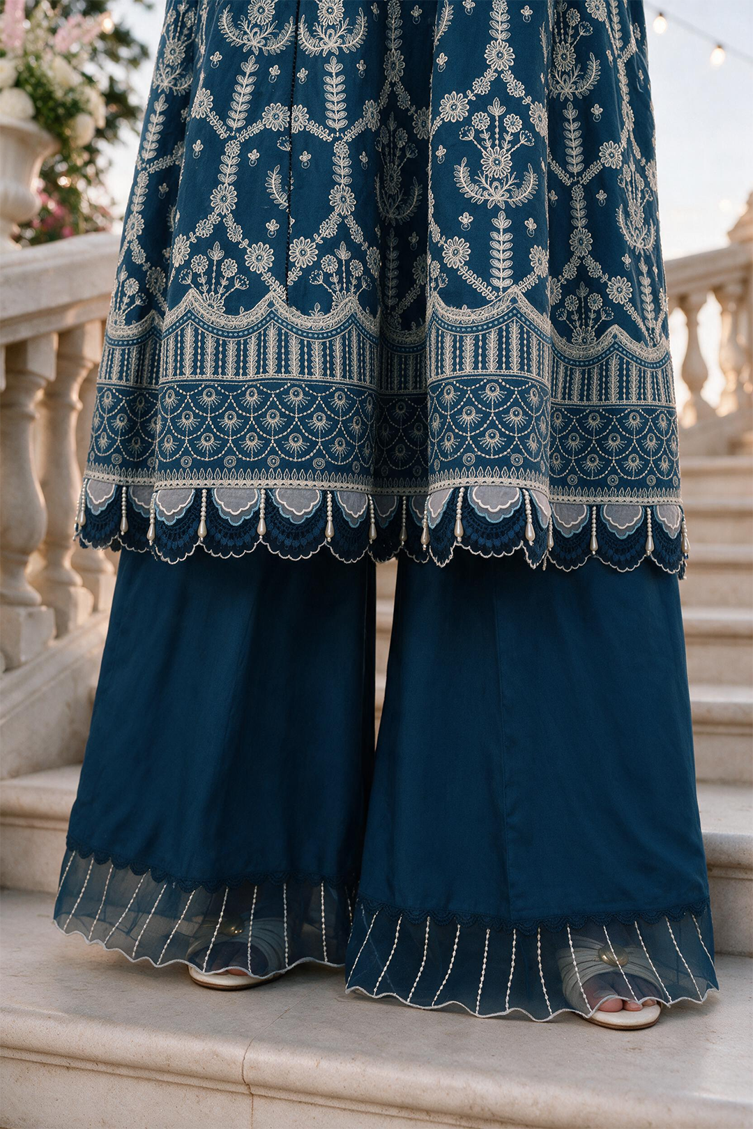 Embroidered Shirt Shalwar Dupatta - 4126