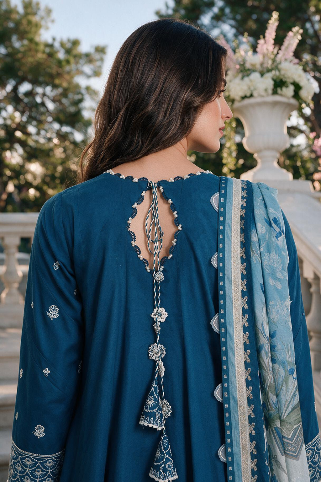 Embroidered Shirt Shalwar Dupatta - 4126
