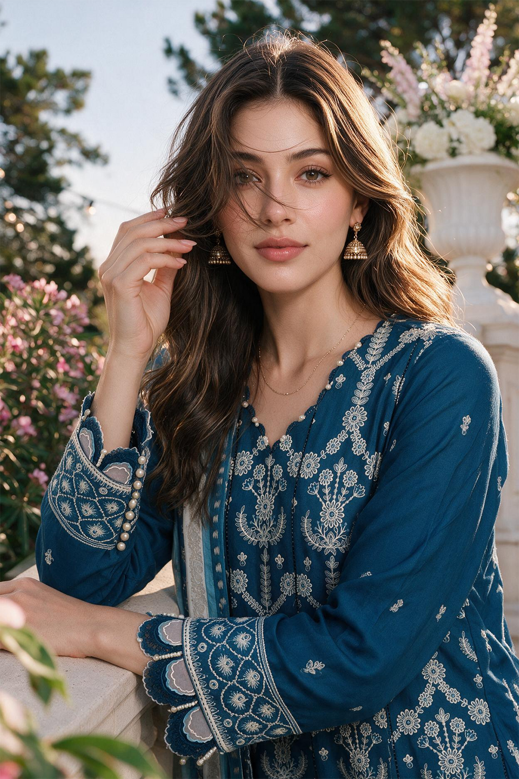 Embroidered Shirt Shalwar Dupatta - 4126