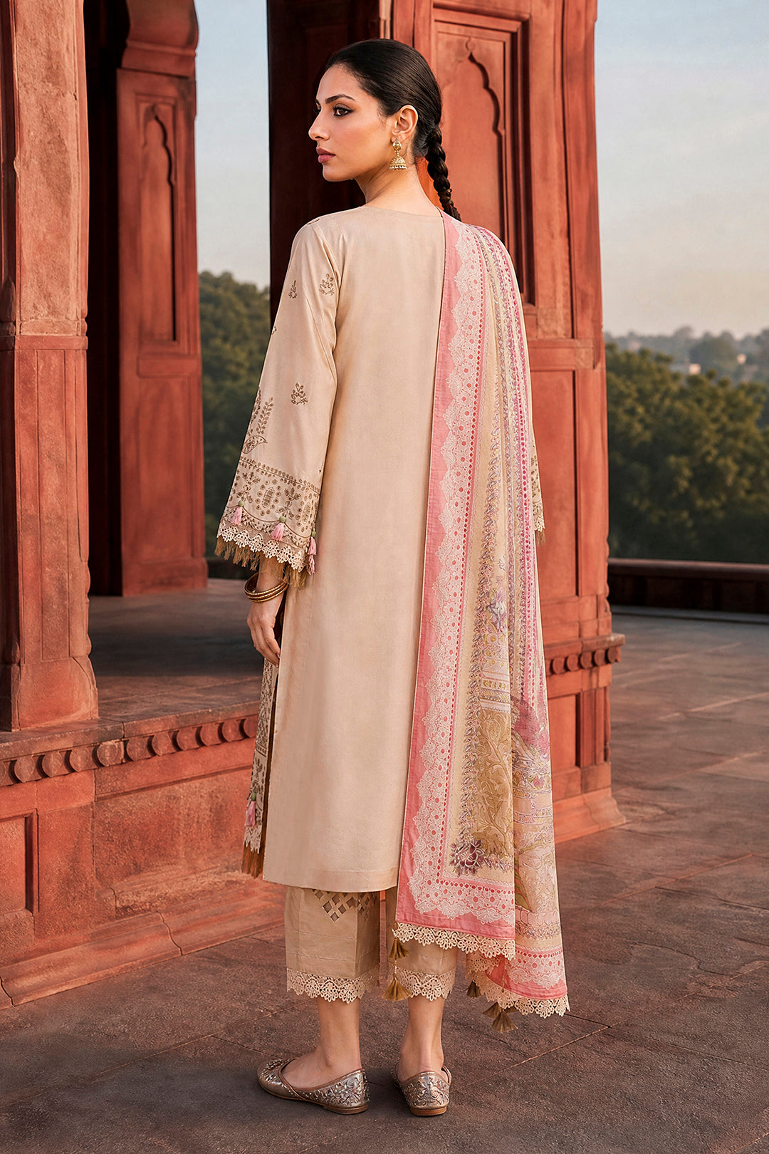 Embroidered Shirt Shalwar Dupatta - 4127