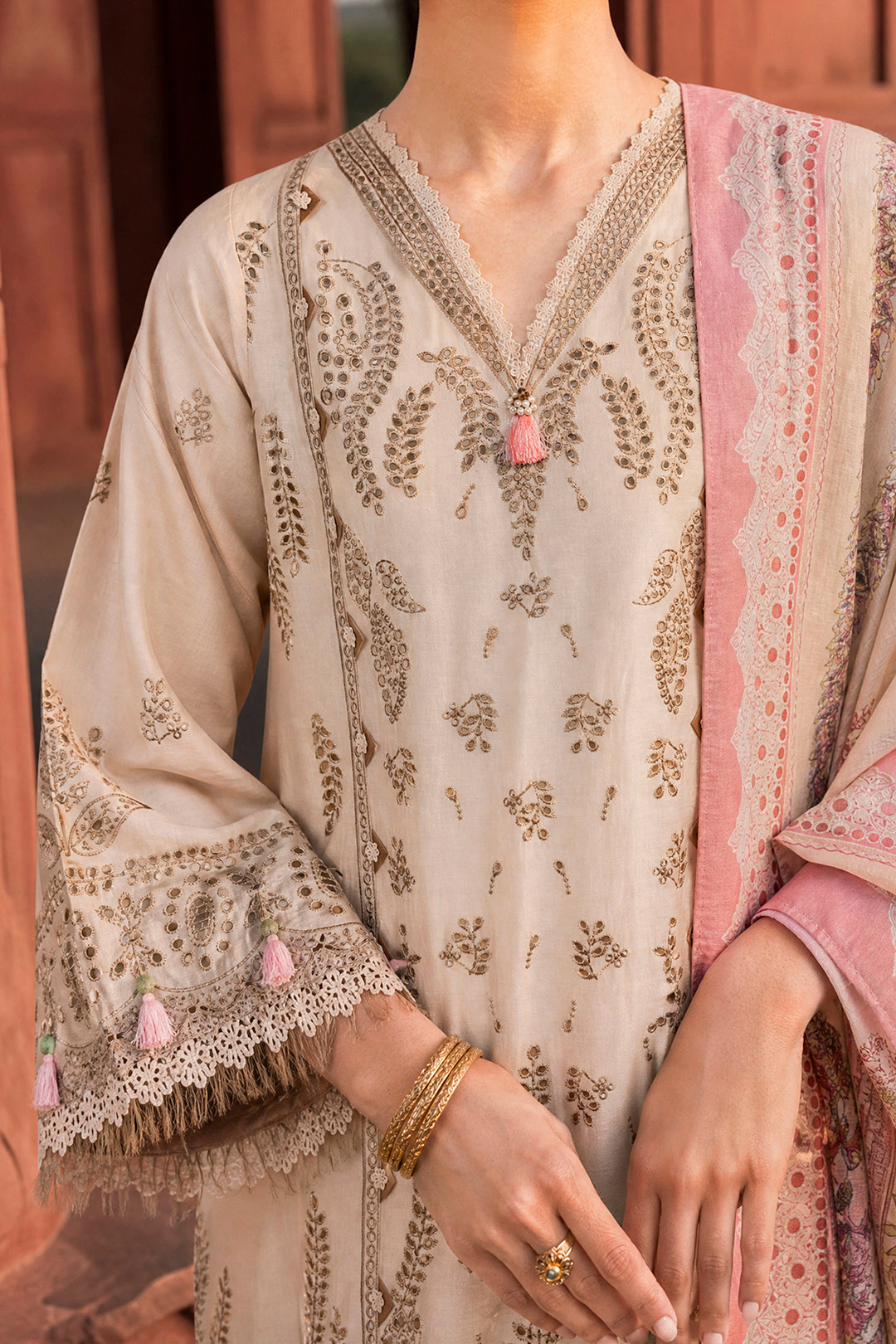 Embroidered Shirt Shalwar Dupatta - 4127