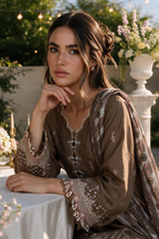Embroidered Shirt Shalwar Dupatta - 4128