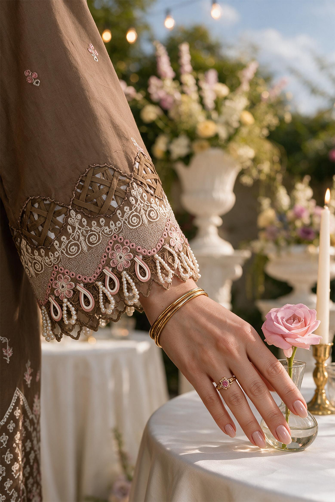 Embroidered Shirt Shalwar Dupatta - 4128