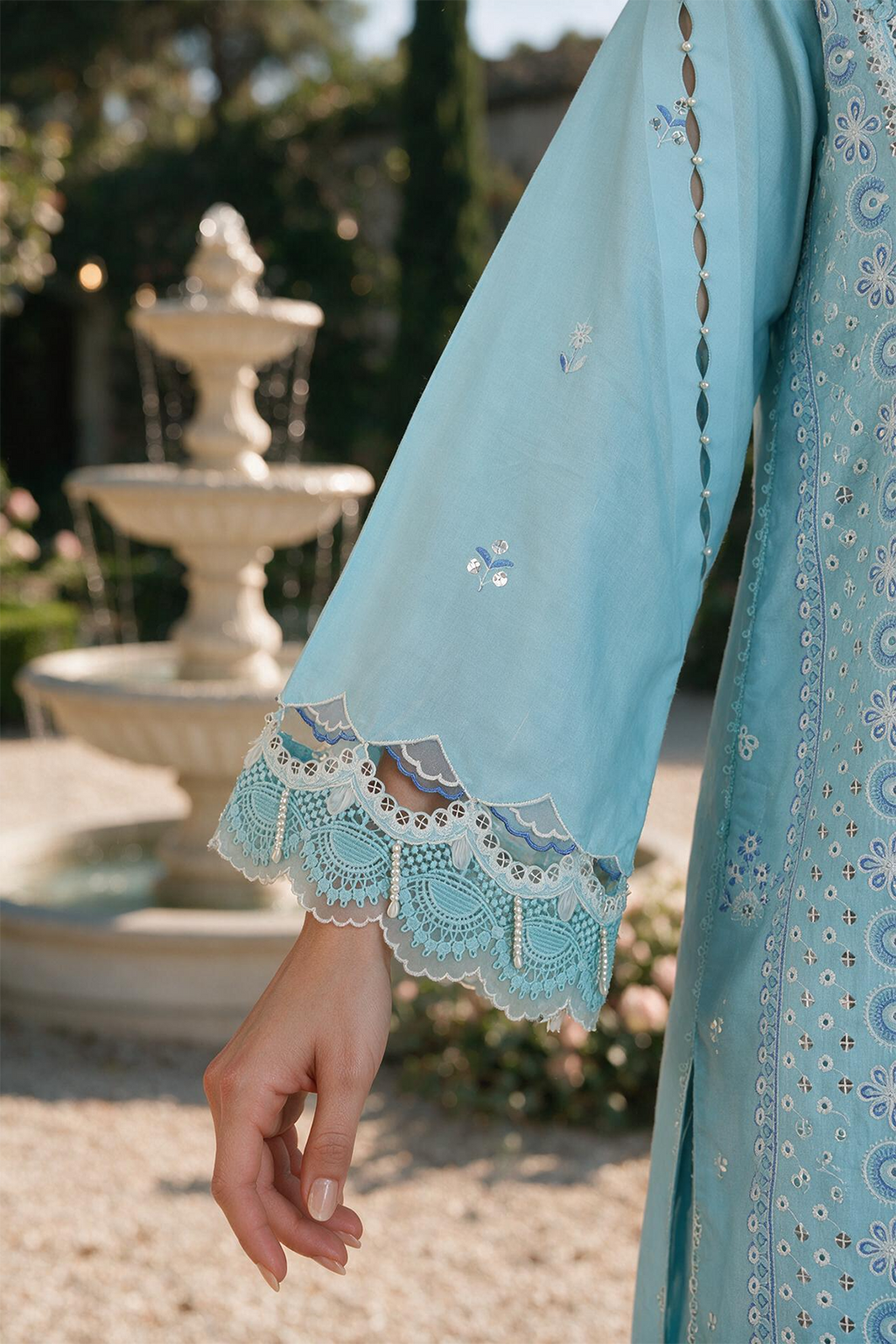 Embroidered Shirt Shalwar Dupatta - 4129