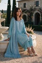 Embroidered Shirt Shalwar Dupatta - 4129