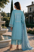 Embroidered Shirt Shalwar Dupatta - 4129