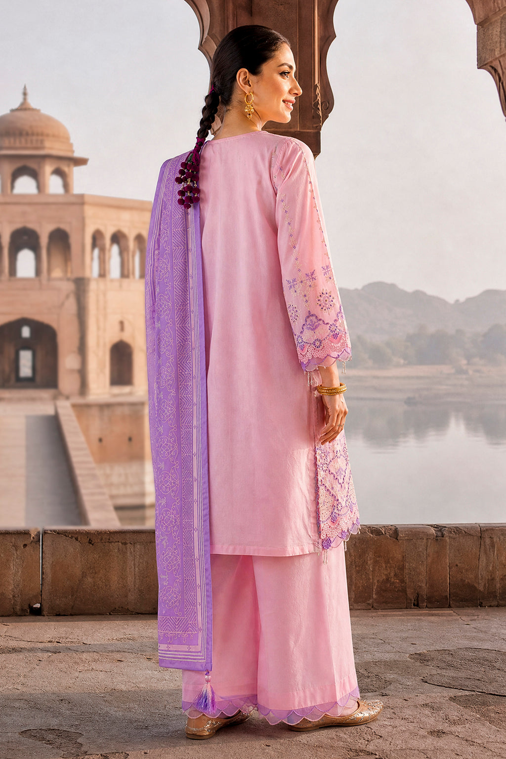 Embroidered Shirt Shalwar Dupatta - 4131