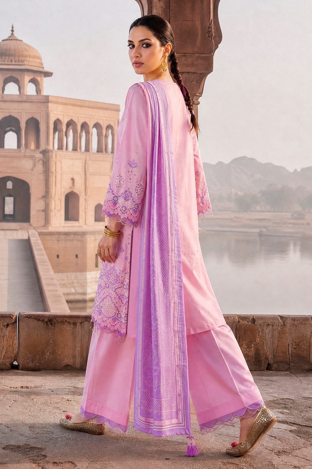 Embroidered Shirt Shalwar Dupatta - 4131