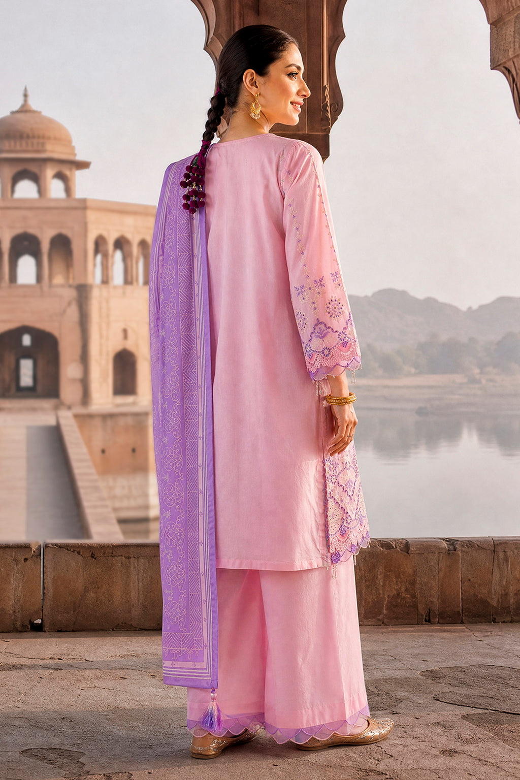 Embroidered Shirt Shalwar Dupatta - 4131