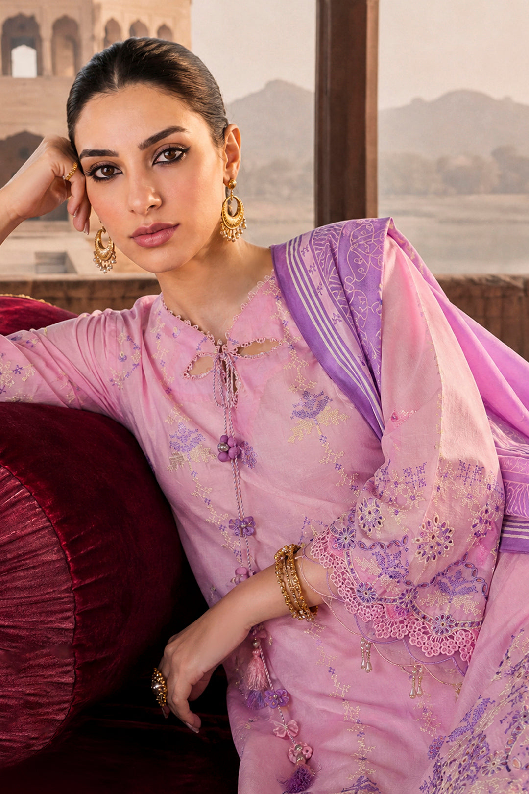 Embroidered Shirt Shalwar Dupatta - 4131