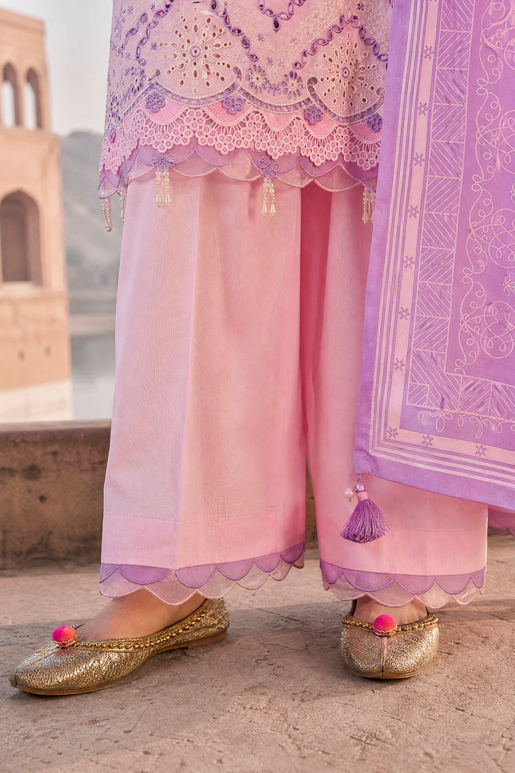Embroidered Shirt Shalwar Dupatta - 4131