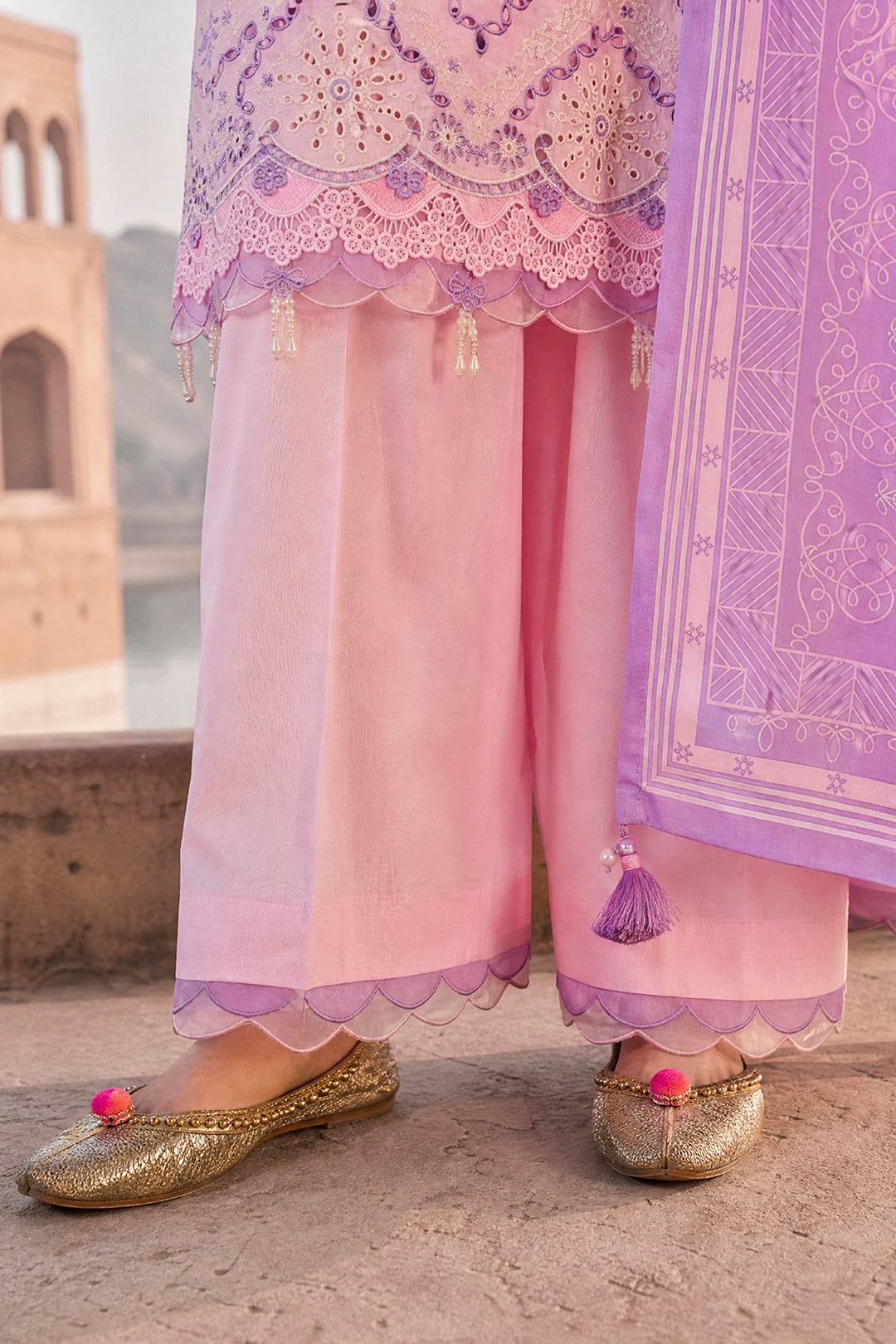 Embroidered Shirt Shalwar Dupatta - 4131