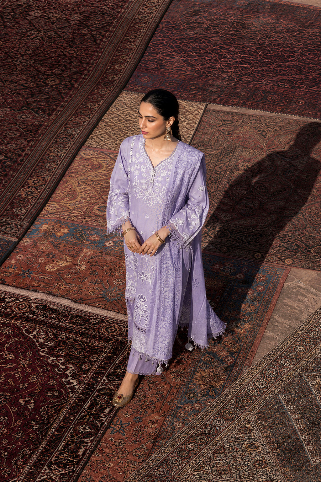 Embroidered Shirt Shalwar Dupatta - 4132
