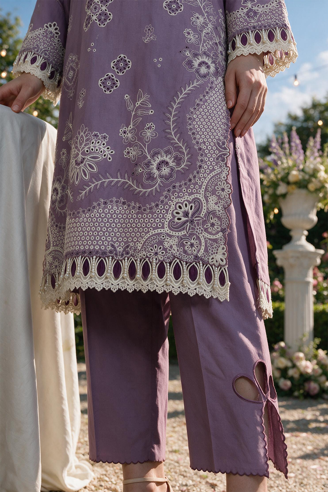 Embroidered Shirt Shalwar Dupatta - 4133