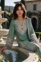 Embroidered Shirt Shalwar Dupatta - 4134