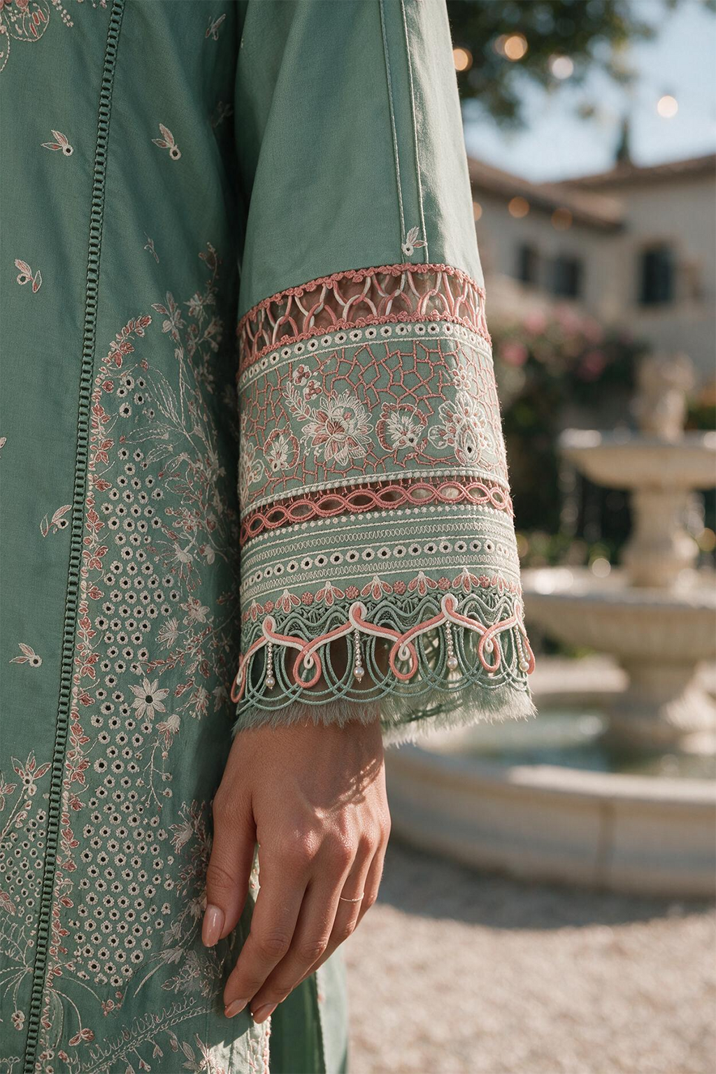 Embroidered Shirt Shalwar Dupatta - 4134