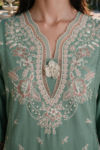 Embroidered Shirt Shalwar Dupatta - 4134