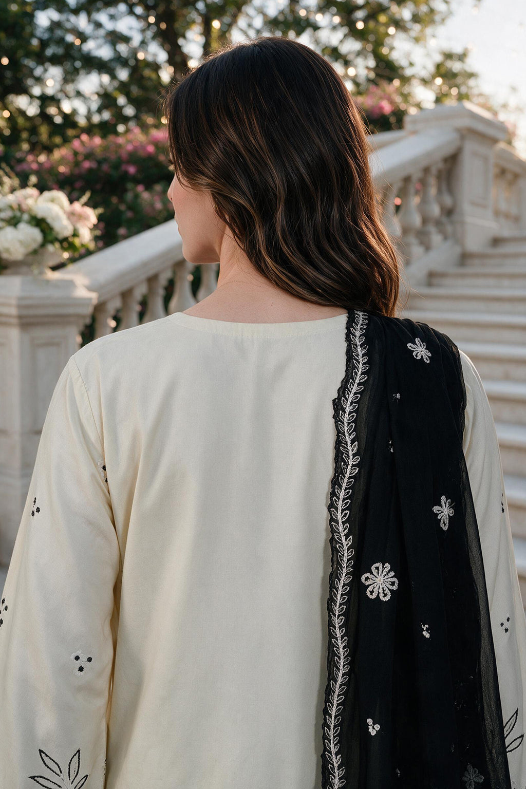 Embroidered Shirt Shalwar Dupatta - 4135