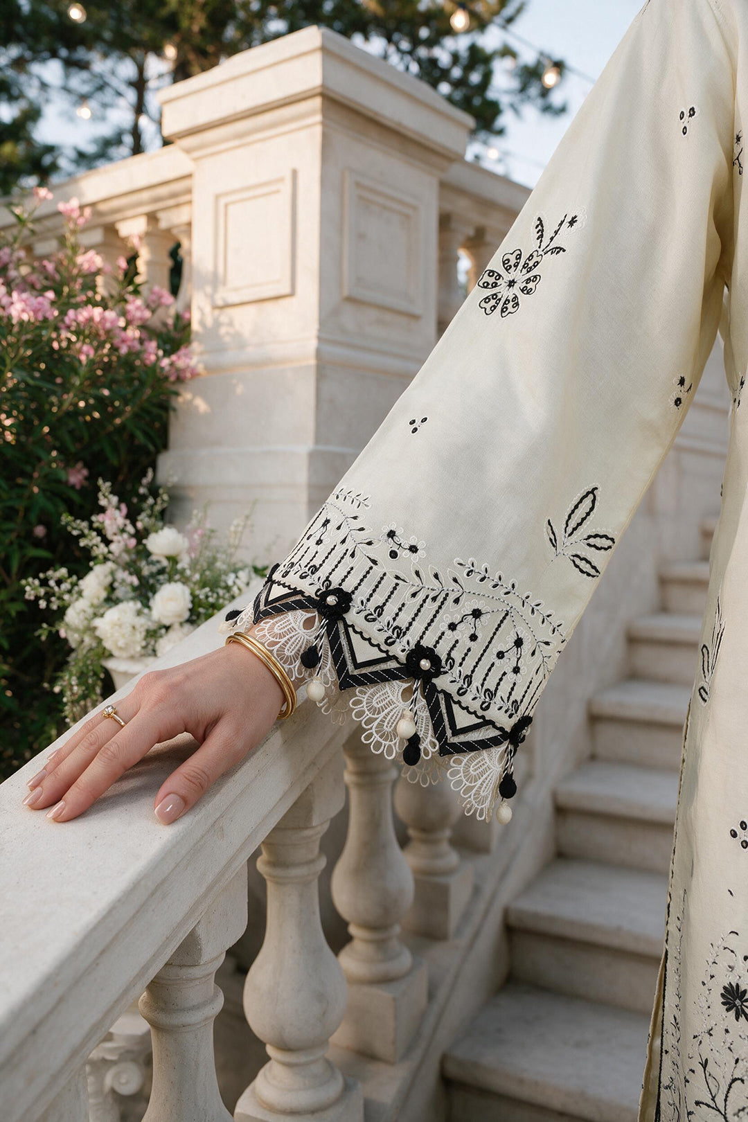 Embroidered Shirt Shalwar Dupatta - 4135