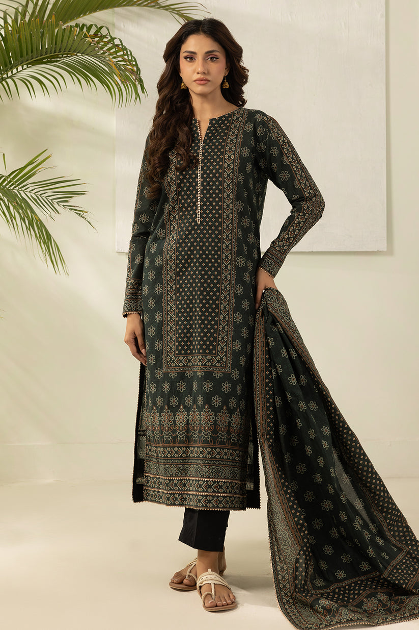 Forest green Unstitched for Women