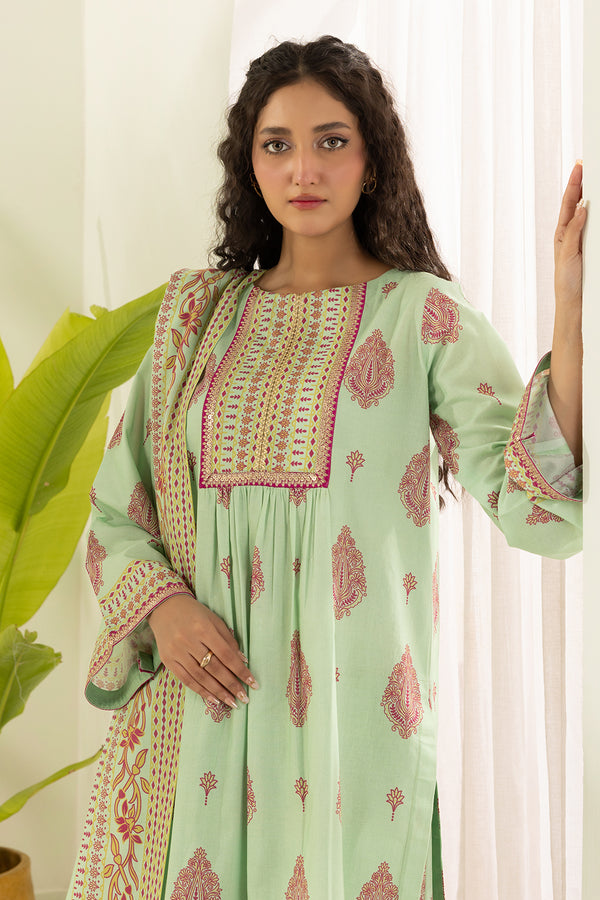 Tea green Unstitched for Women