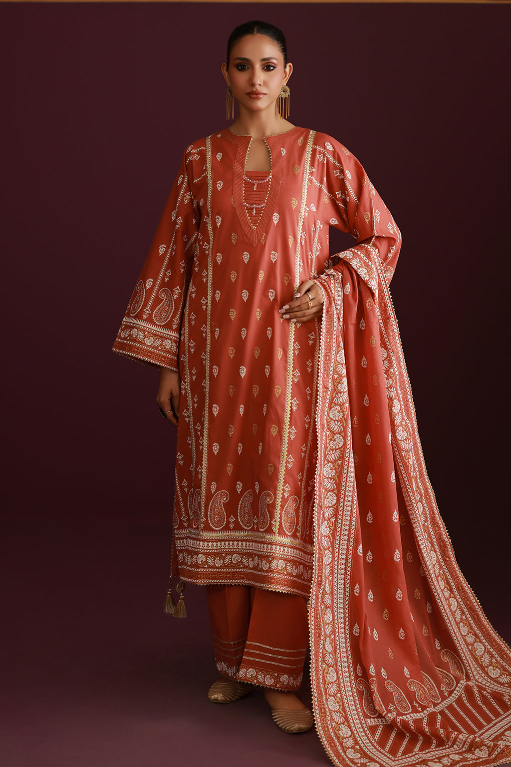 Shirt Shalwar Dupatta - 0496