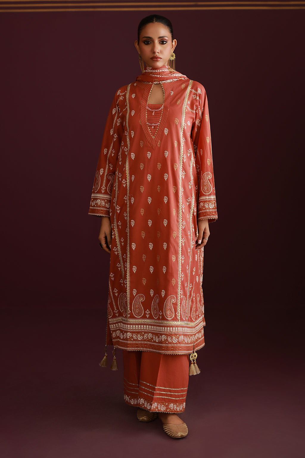 Shirt Shalwar Dupatta - 0496