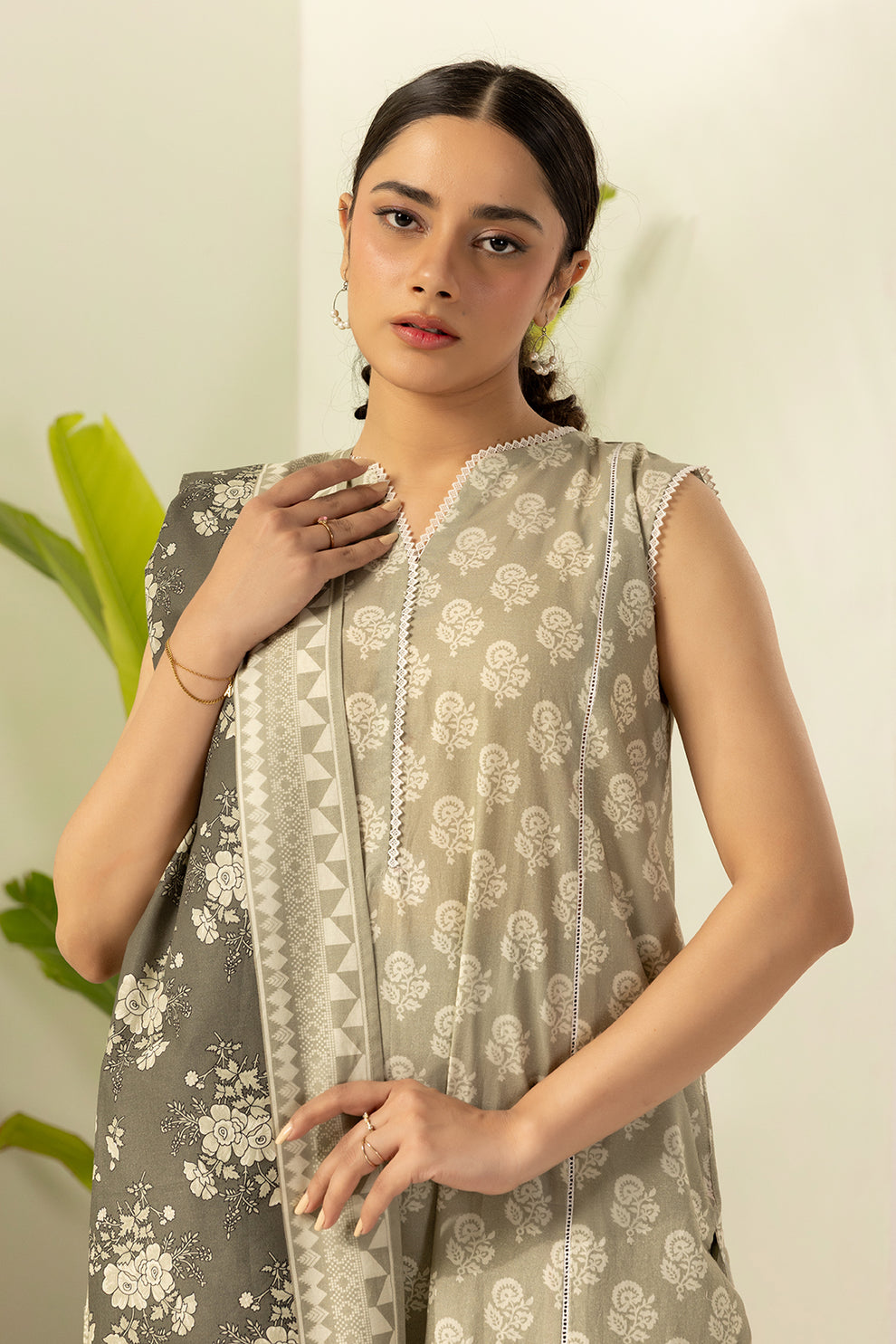 Dim grey Unstitched for Women