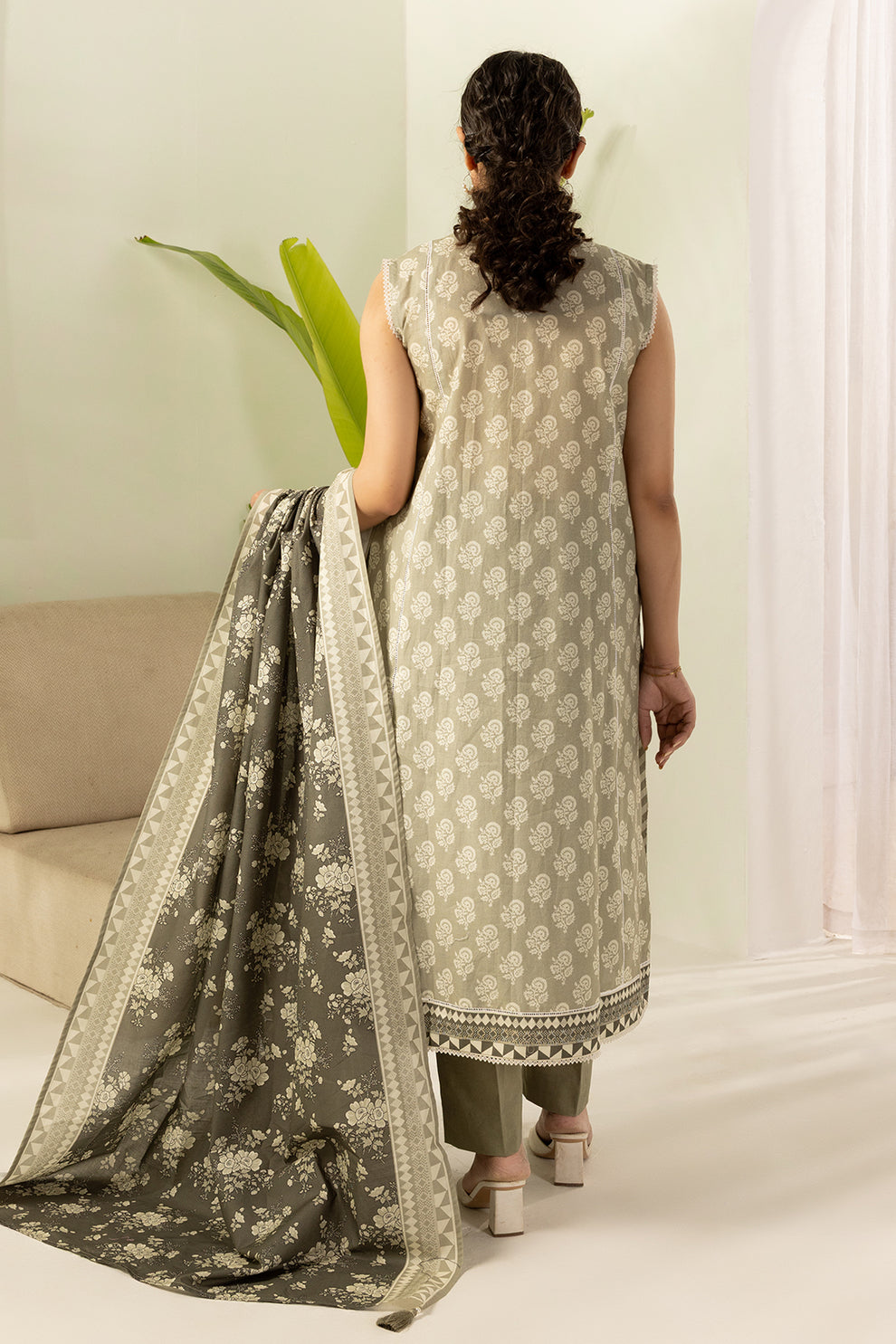 Dim grey Unstitched for Women