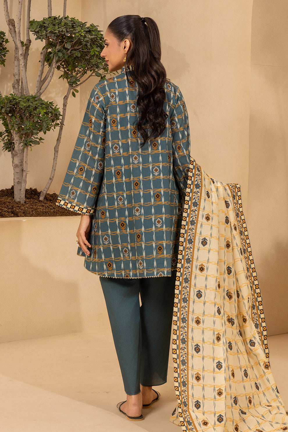 Steel teal Unstitched for Women