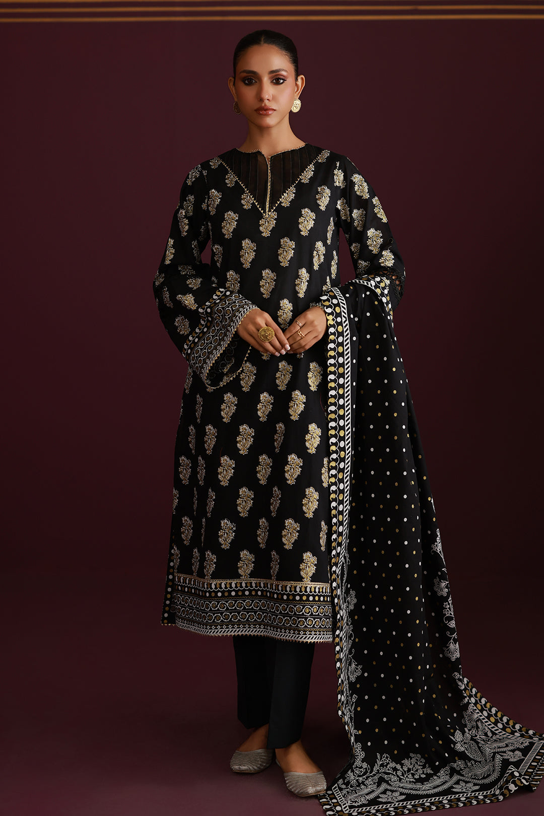 Shirt Shalwar Dupatta - 0776