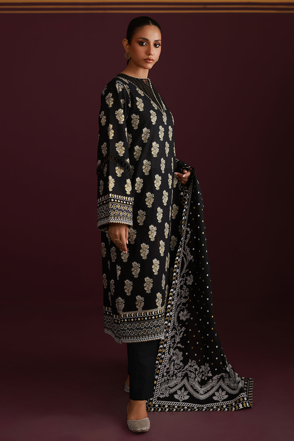 Shirt Shalwar Dupatta - 0776