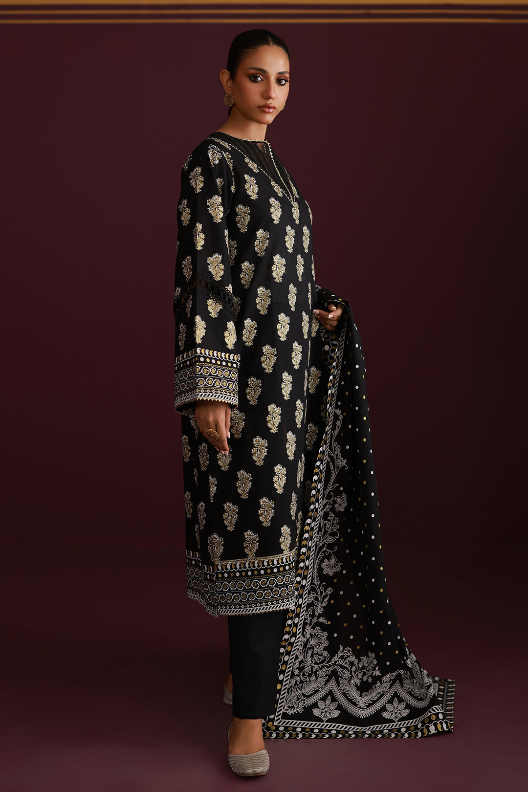 Shirt Shalwar Dupatta - 0776