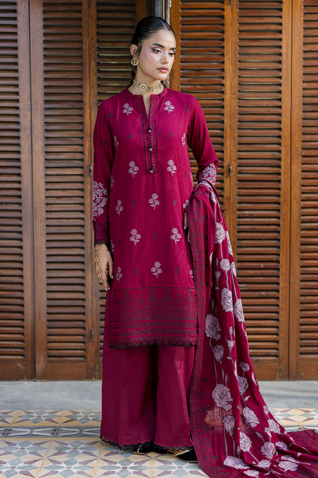 Shirt Shalwar Dupatta - 0855