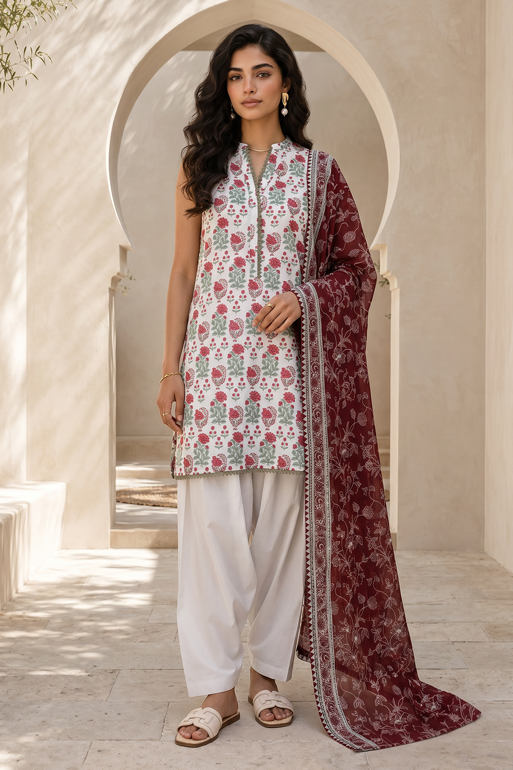 Shirt Shalwar Dupatta - 0885