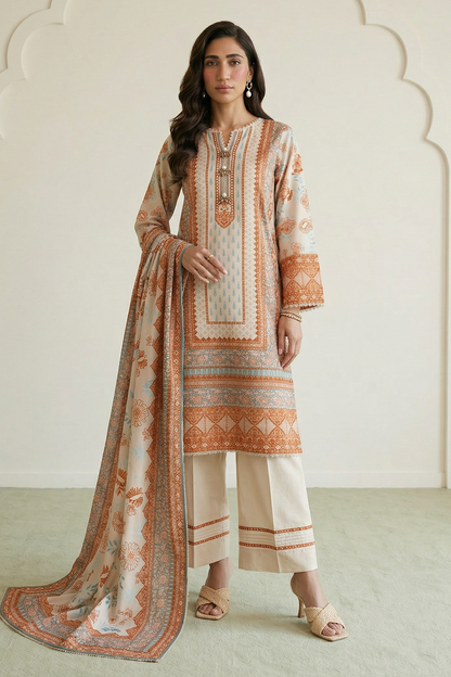 Shirt Shalwar Dupatta - 0944