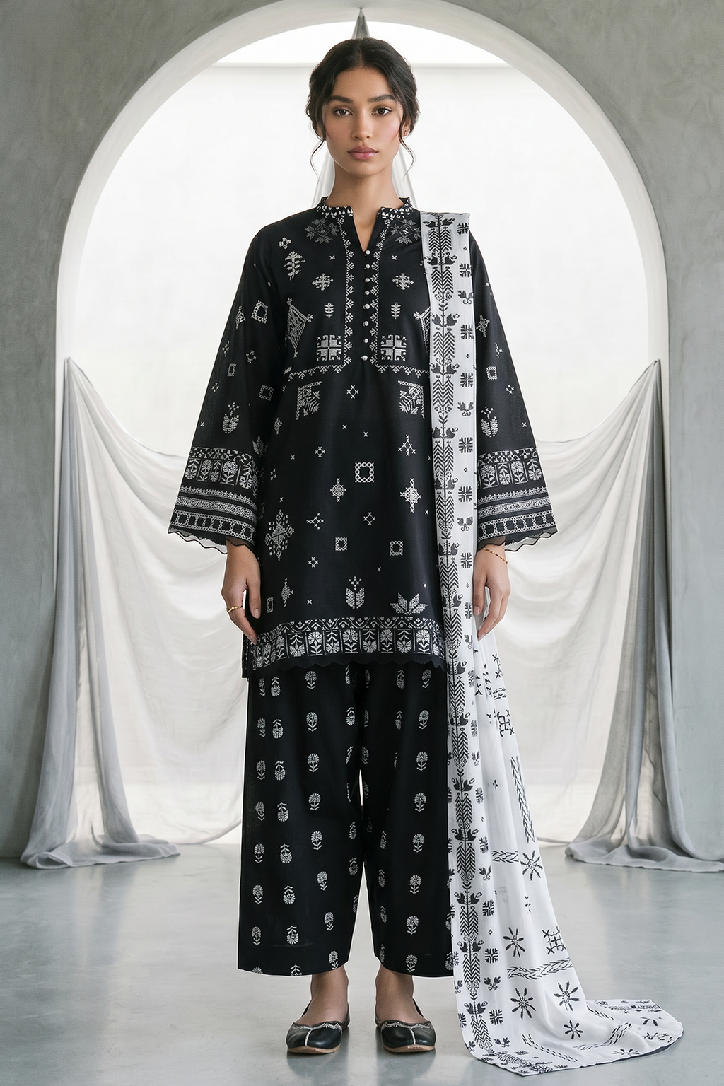 Shirt Shalwar Dupatta - 0957