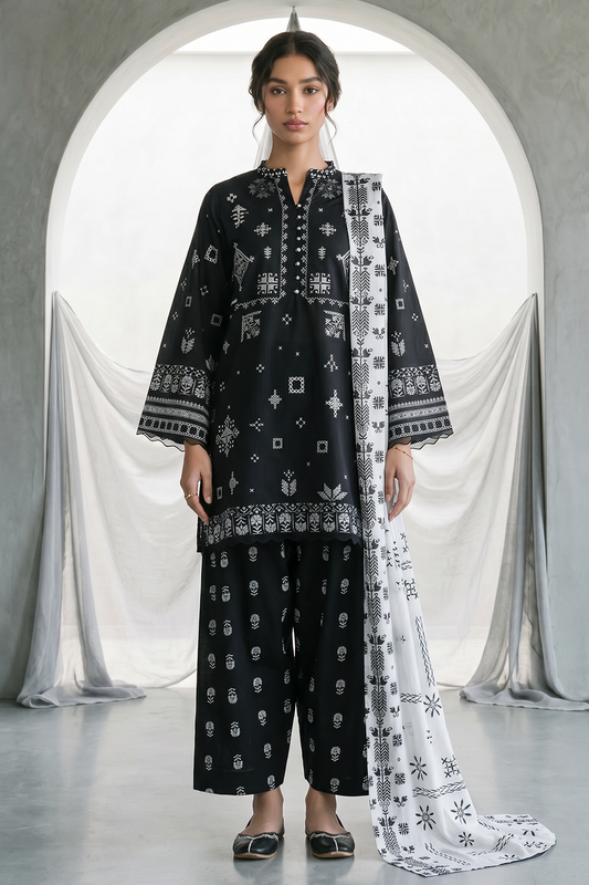 Shirt Shalwar Dupatta - 0957