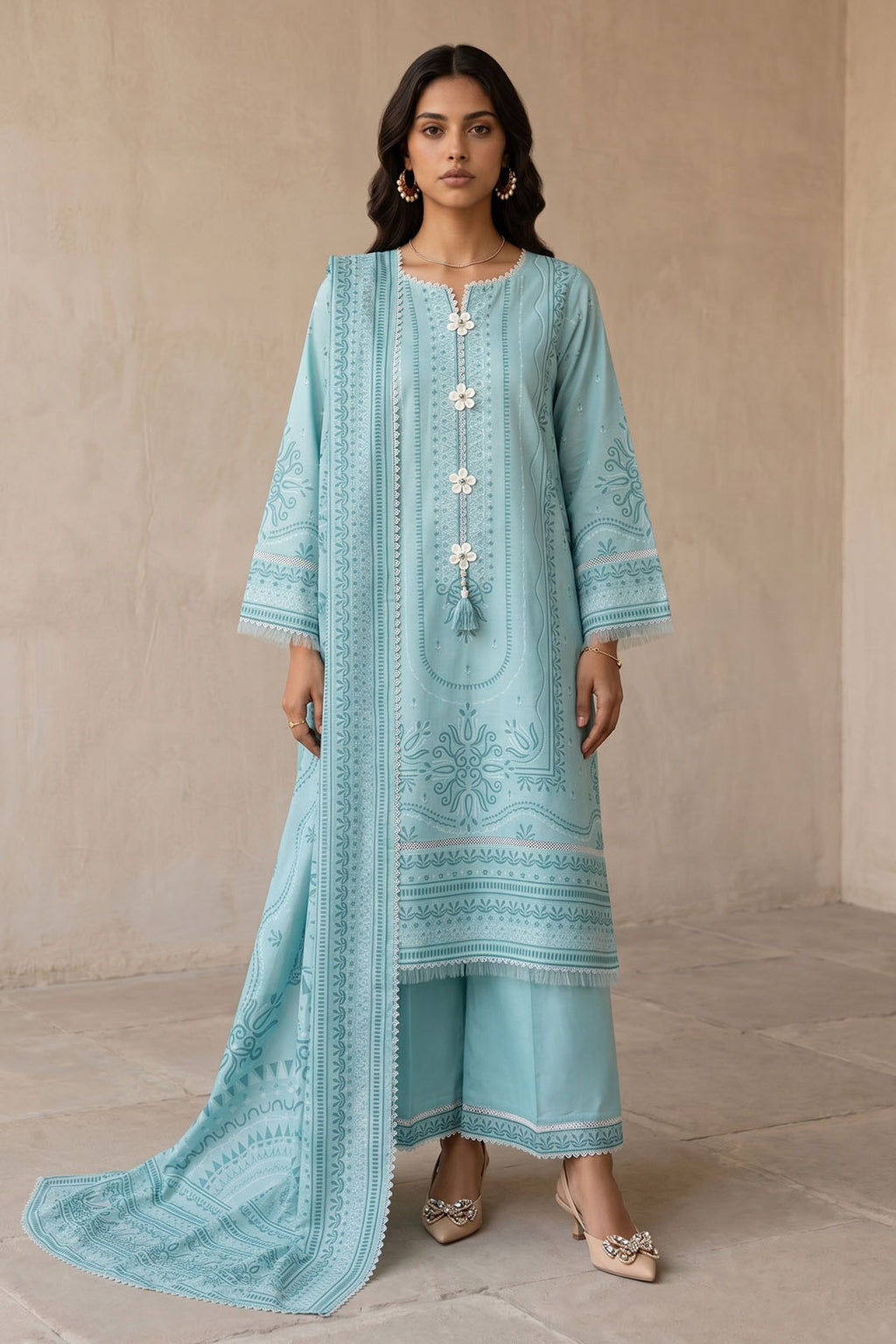 Shirt Shalwar Dupatta - 1026
