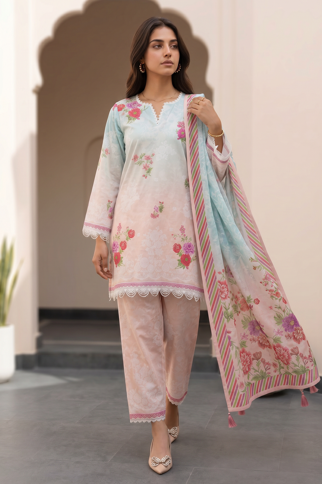 Shirt Shalwar Dupatta - 1032