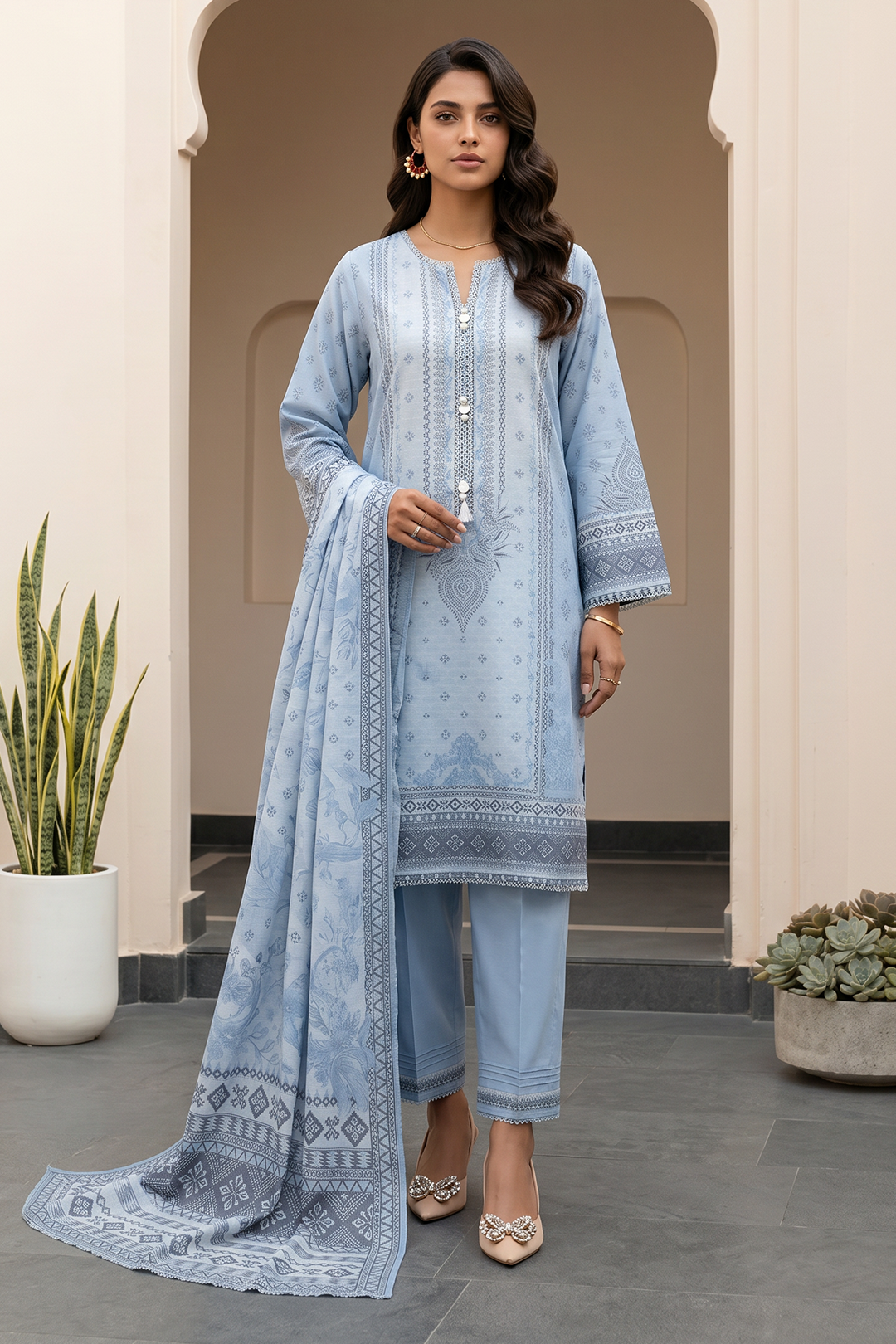 Shirt Shalwar Dupatta - 1035