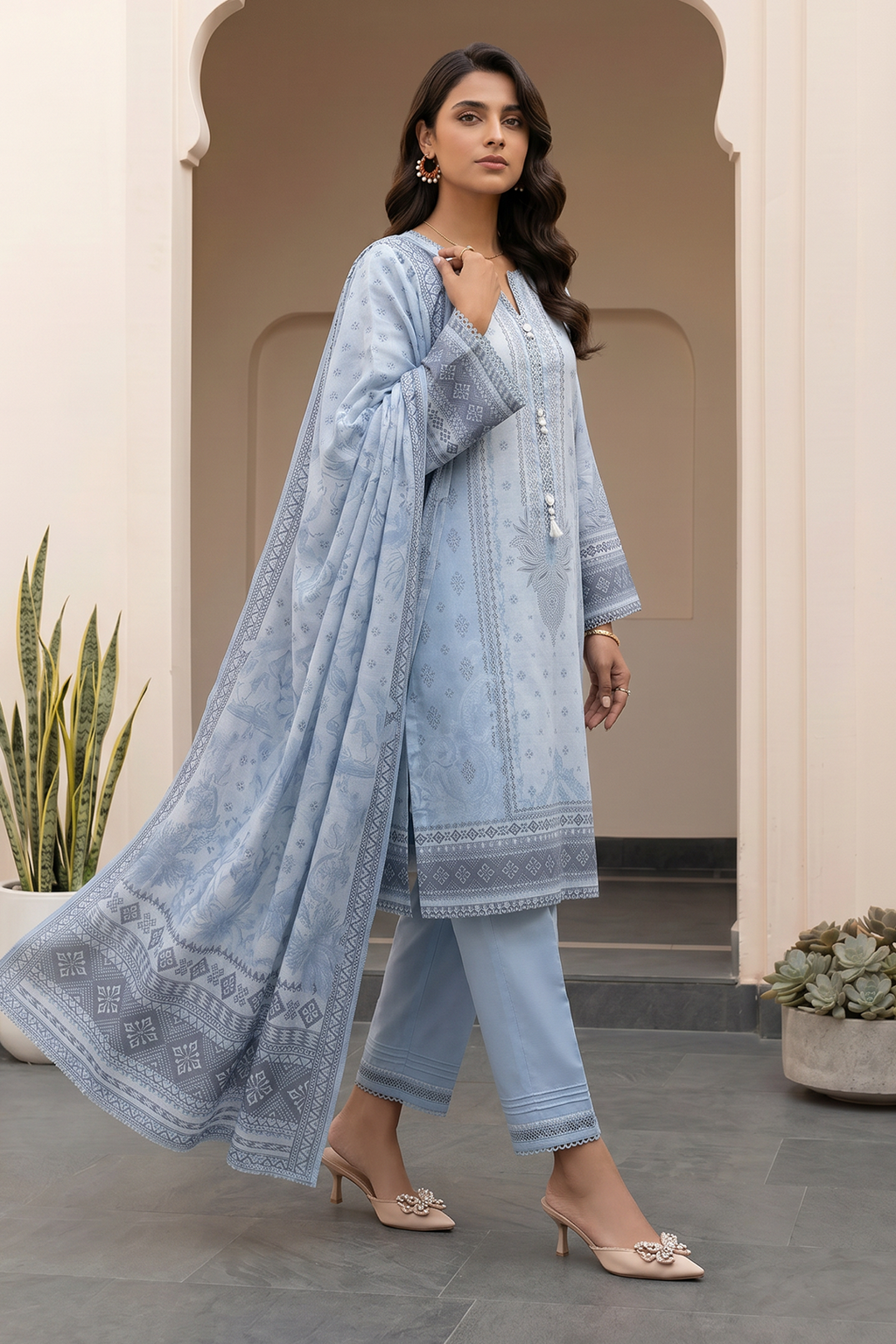 Shirt Shalwar Dupatta - 1035