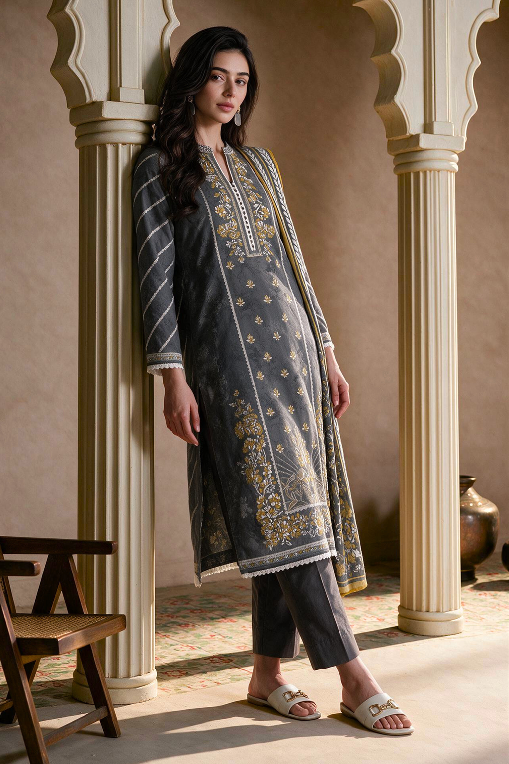 Shirt Shalwar Dupatta - 1073