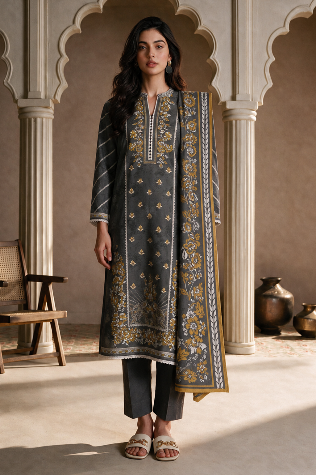 Shirt Shalwar Dupatta - 1073