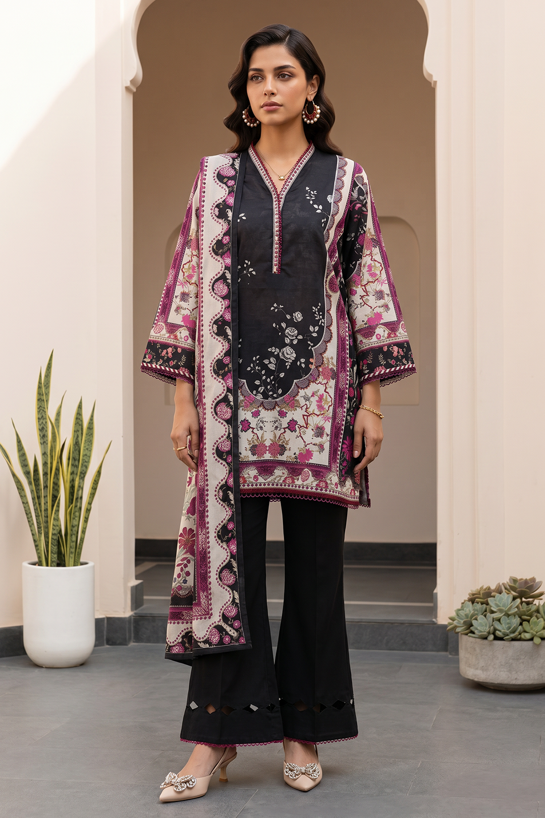 Shirt Shalwar Dupatta - 1074